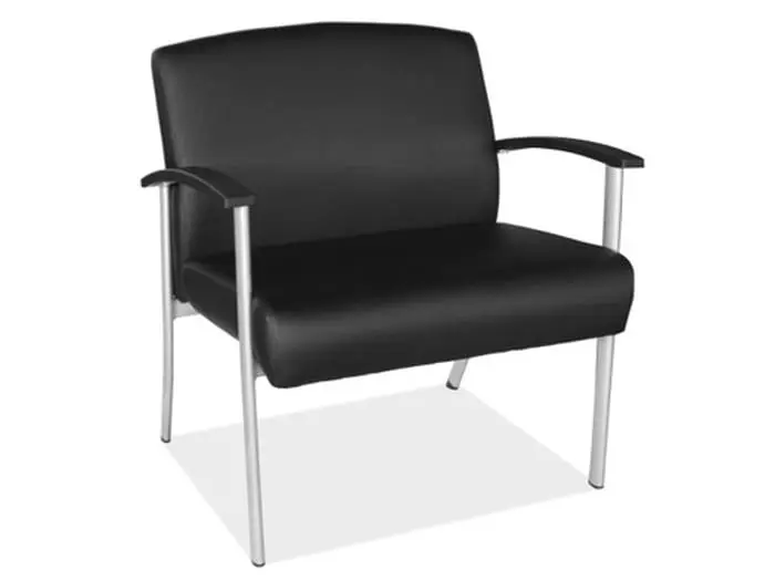 Big & Tall Guest Chair with Black Frame Image