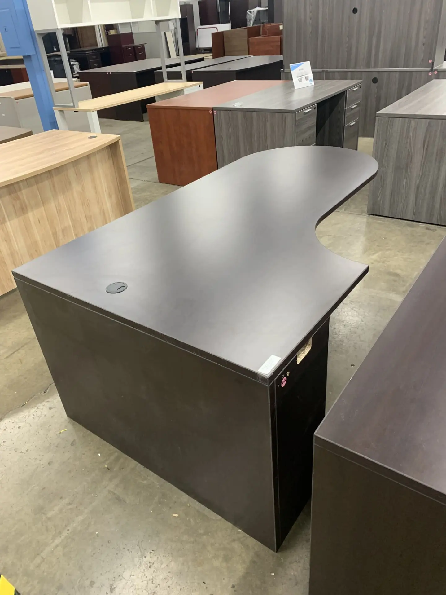 Pre_Owned 71″ Left Porkchop Credenza Shell Image