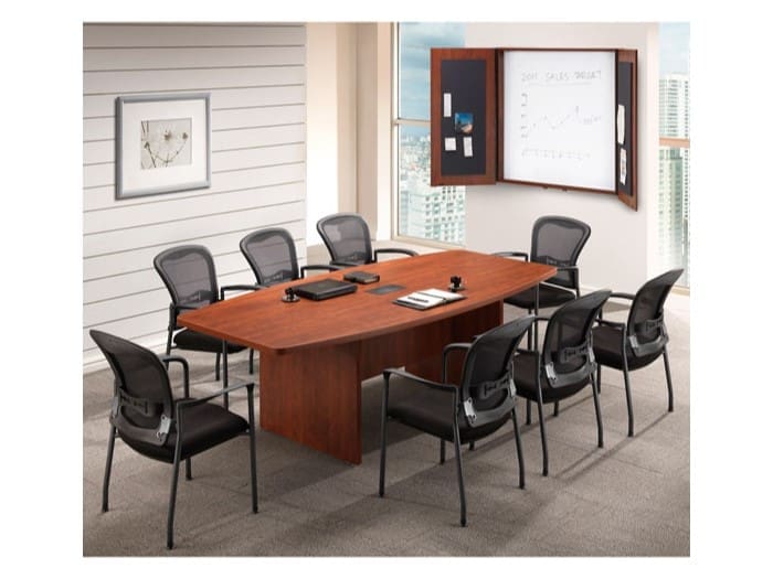 8′ Boat Shaped Conference Table Image