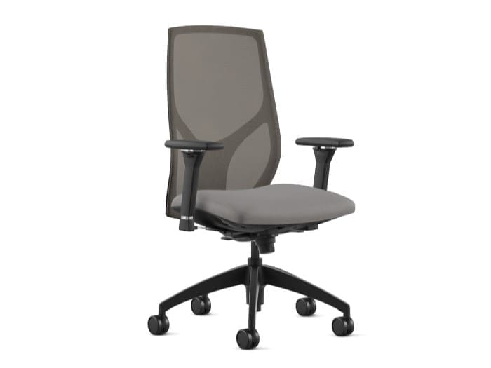 Vault Mid Back Chair with Black Frame- Full Synchro Image