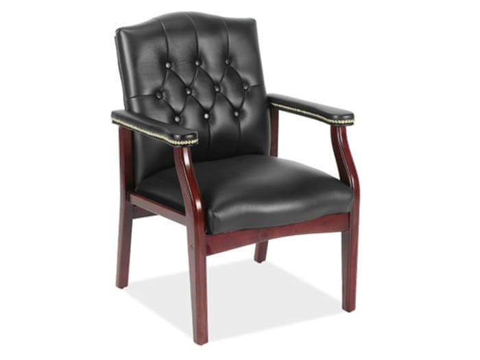 MAH/BLK GUEST SIDE CHAIR Image