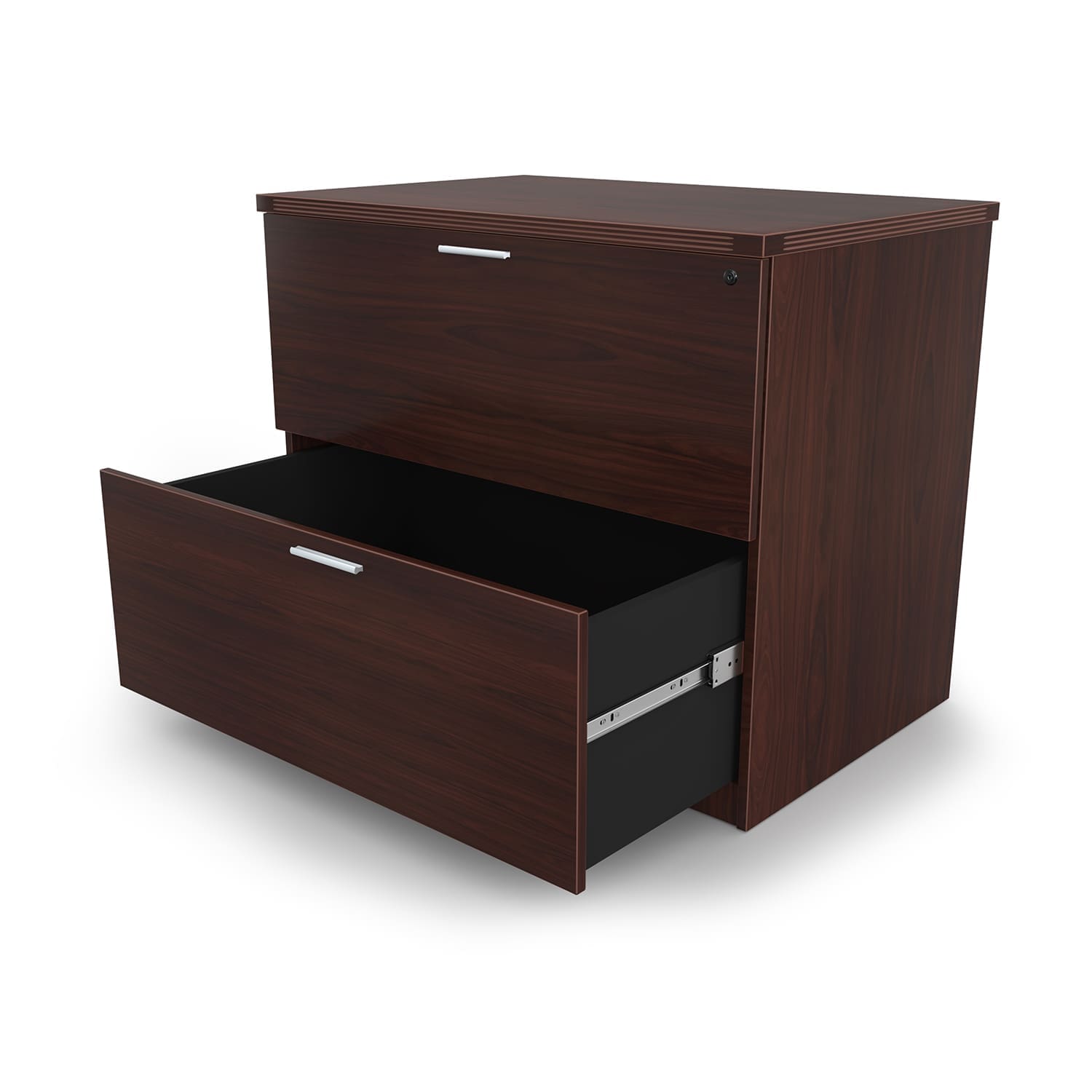2 Drawer 36″ Lateral File Mahogany – Capital Choice Special Image