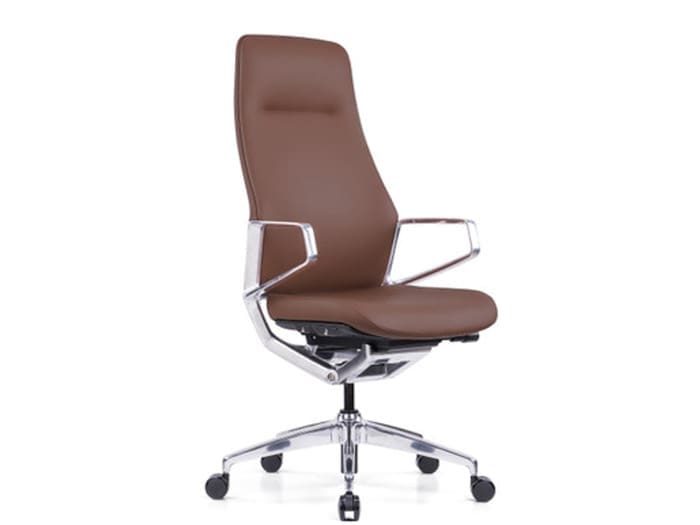 Black Exec High Back Chair w/Aluminum Frame Image